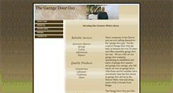 Desktop Screenshot of garagedoorguycolorado.com