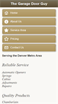 Mobile Screenshot of garagedoorguycolorado.com