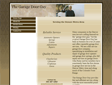 Tablet Screenshot of garagedoorguycolorado.com